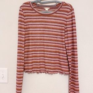 Aeropostale Striped Long Sleeve Top